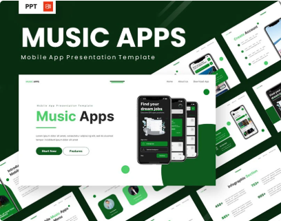 SoundWave: Template Presentasi Aplikasi Musik